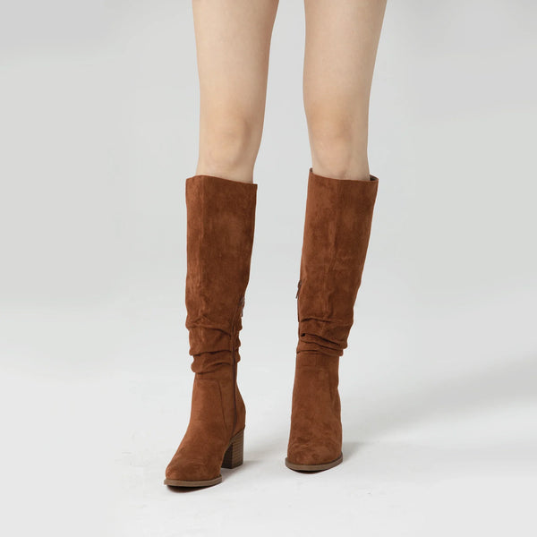 Knee-High Suede Boots