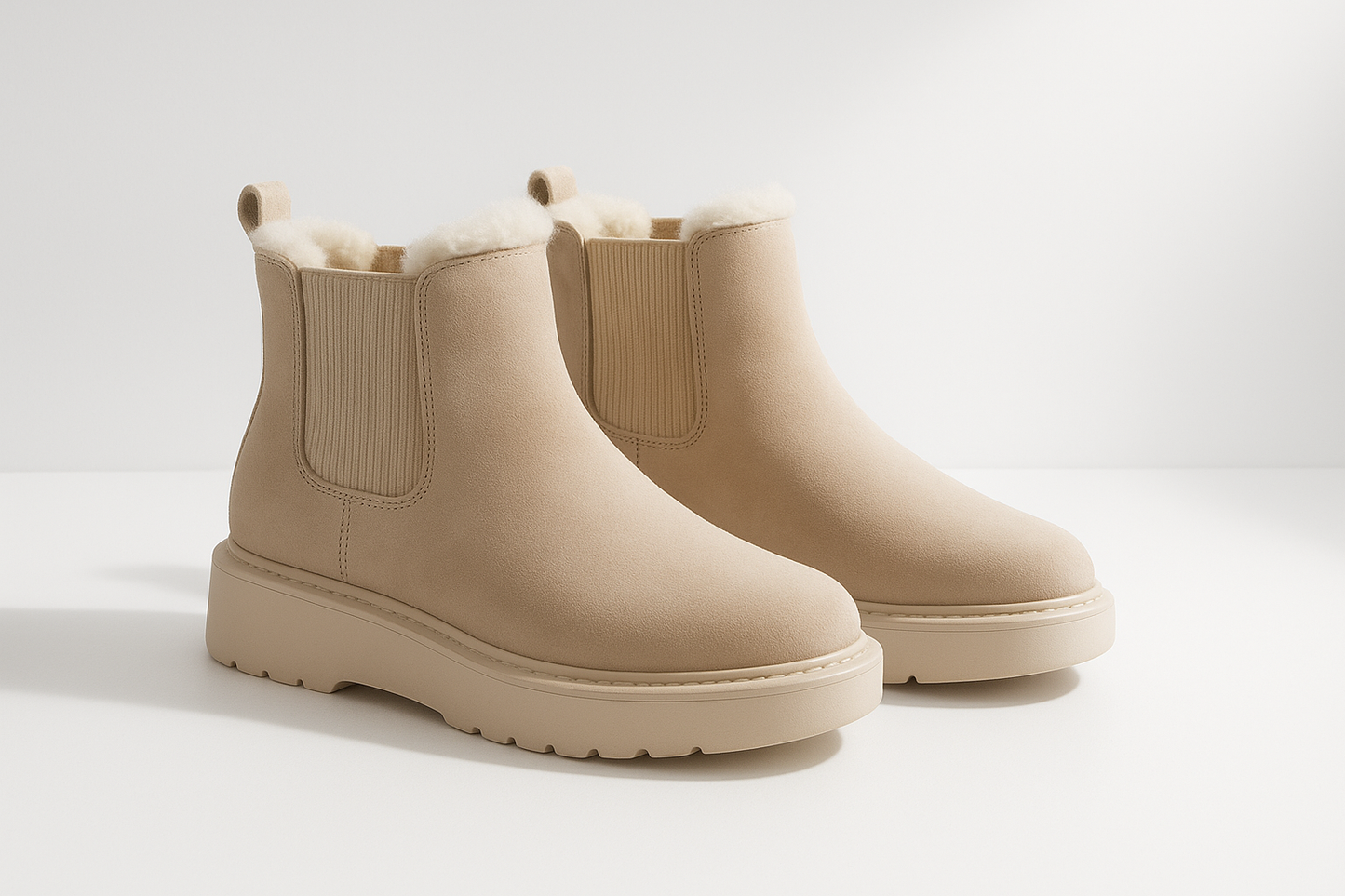 SUEVA™ Classic Suede Fur-Lined Winter Boots